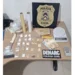 Drogas e demais apetrechos apreendidos na casa de suspeito em Araguaína - Foto: DICOM SSP TO