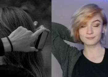 Celular atrás da cabeça produz sensação 'espacial' ao reproduzir sons estéreo — Foto: Reprodução/Redes sociais