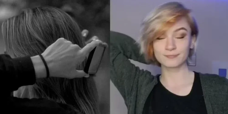 Celular atrás da cabeça produz sensação 'espacial' ao reproduzir sons estéreo — Foto: Reprodução/Redes sociais