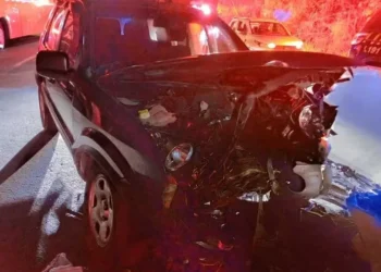 Perseguição policial termina com motorista de caminhão morto em engavetamento na Serra das Araras — Foto: Reprodução/PRF