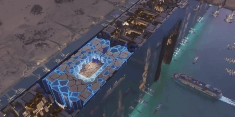 Arábia Saudita anuncia estádio futurista para a Copa do Mundo de 2034.