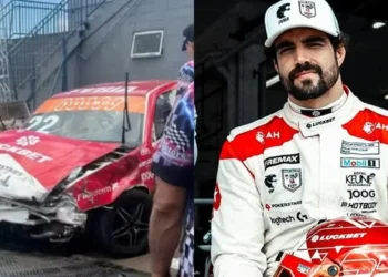 Caio Castro sofre acidente de carro durante treino de corrida