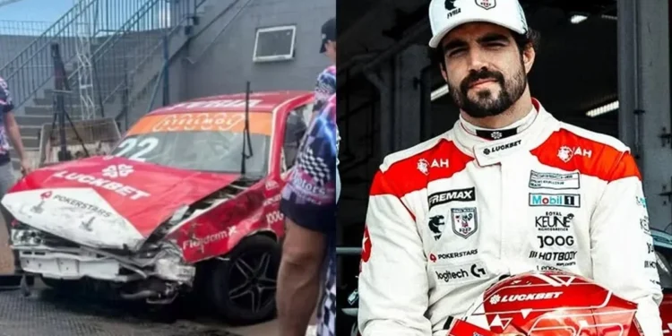 Caio Castro sofre acidente de carro durante treino de corrida