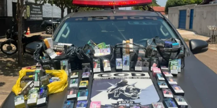 Apreensão de 245 unidades do produto ilegal gera prejuízo de mais de R$ 31 mil ao crime. - Foto: Ascom BPMRED