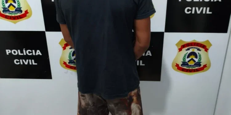 Homem preso pela Polícia Civil é apontado como autor de homicídio em bar de Guaraí - Foto: DICOM SSP TO