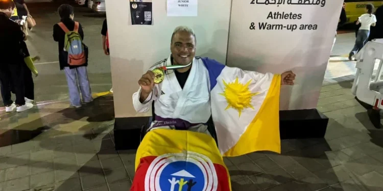 Araguainense consagrou-se campeão mundial profissional de parajiu-jitsu - Foto: Divulgação/Arquivo Pessoal