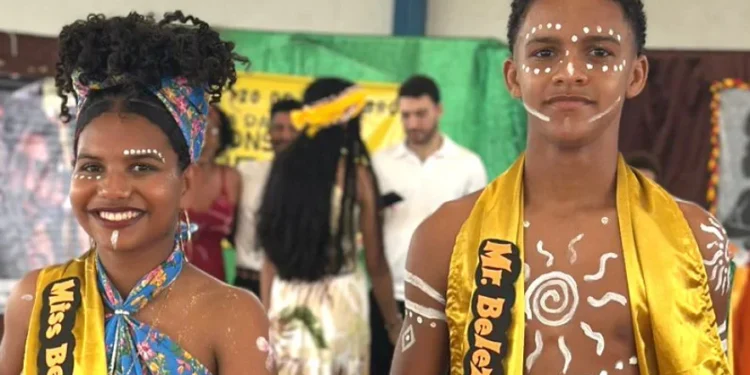 Vencedores do concurso Maria Vitória Martins e Francisco Akássio - Foto: Divulgação/Seduc/Governo do Tocantins