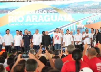 Inauguração da nova ponte entre Xambioá (TO) e São Geraldo do Araguaia (PA) ocorreu nesta terça, 18. Créditos da imagem: Lwann Araújo/Dicom Aleto