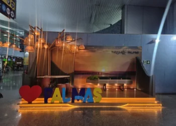 Centro de Atendimento ao Turista no Aeroporto de Palmas pronto para receber visitantes e esclarecer dúvidas – Foto Divulgação