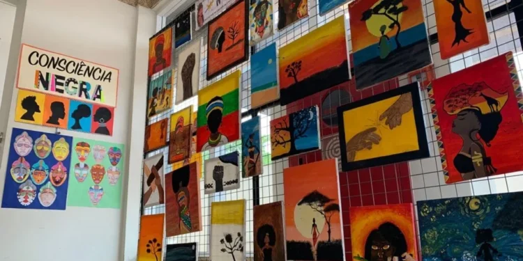 Exposição reúne trabalhos de estudantes do ensino fundamental de Palmas – Foto Taygo Mello