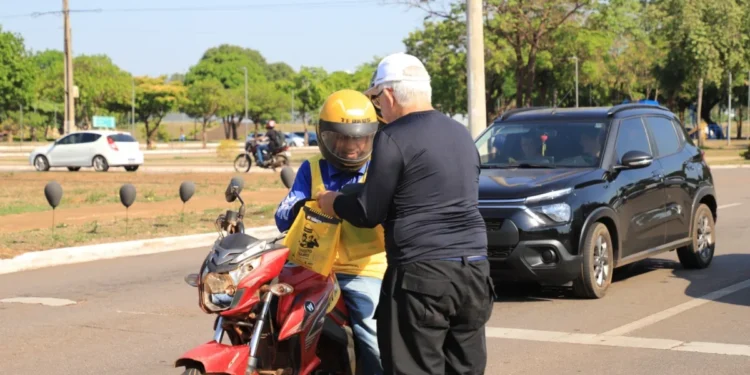 Ação realizada pelo órgão visa sensibilizar toda a população sobre o impacto dos sinistros e mortes de trânsito no cotidiano - Foto: Félix Carneiro/Governo do Tocantins