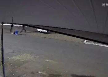 Vídeo registrou momento em que mulher foi morta a tiros — Foto: Reprodução/Redes Sociais