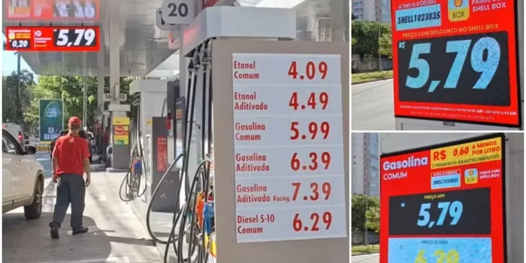 Posto de combustíveis na Zona Sul de São Paulo — Foto: Gustavo Honório/g1