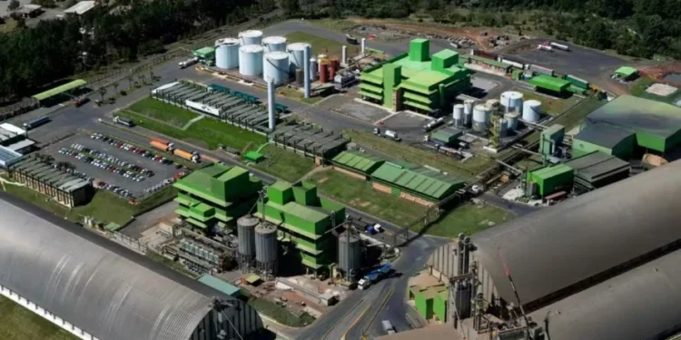 Unidade da Be8 em Passo Fundo (RS), empresa que investe em CO2 biogênico — Foto: Be8/Divulgação