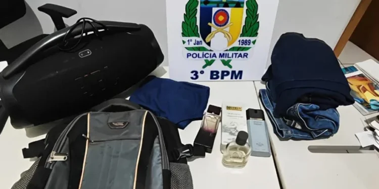 Itens furtados foram recuperados - Foto: Ascom 3º BPM