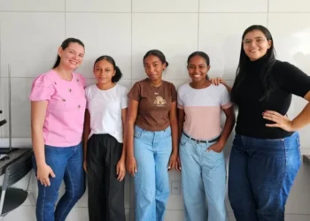 As estudantes se preparam para interagir com pessoas de outros estados - Foto: Divulgação/Seduc/Governo do Tocantins