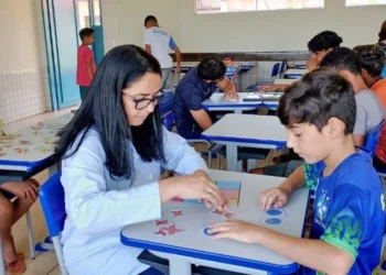 Estudantes desenvolvem novas habilidades com os jogos educativos - Foto: Divulgação/Seduc/Governo do Tocantins