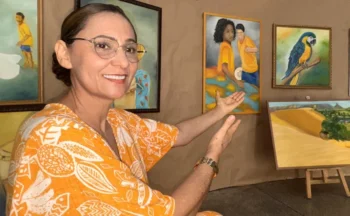 Professora Joice destacou que o trabalho de arte influenciou para melhorar a autoestima e a confiança dos estudantes - Foto: Divulgação/Seduc/Governo do Tocantins