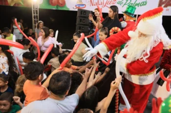 Crianças completam espetáculo Natal Luz em Taquaruçu, na sexta-feira, 19 – Foto Francisco Barros