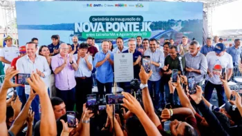 Nova ponte restabelece uma importante conexão entre os estados e marca um recomeço para a comunidade local - Crédito: Bruno Carvalho/Governo do Tocantins
