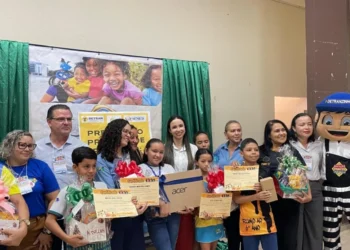 Iniciativa desenvolvida pelo Detran em parceria com a Prefeitura de Pedro Afonso buscou envolver os alunos da rede municipal de ensino na promoção da educação para o trânsito e na reflexão sobre a segurança viária - Foto: Divulgação Ascom Detran/TO