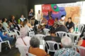 Participantes acompanham o Debate sobre Gênero e Diversidade na Amazônia e no Cerrado, com representantes de diferentes Pontos de Cultura do Tocantins - Créditos: Marco Antônio
