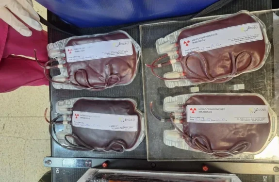 Realização da primeira irradiação de hemácias destinada à Hemorrede