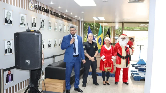 Ação reforça a parceria institucional entre a Secretaria da Segurança Pública e os Correios - Foto: Hiago Muniz/Governo do Tocantins