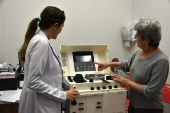 A equipe foi treinada para o uso do equipamento. Divulgação SES-TO