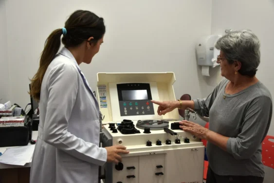 A equipe foi treinada para o uso do equipamento. Divulgação SES-TO