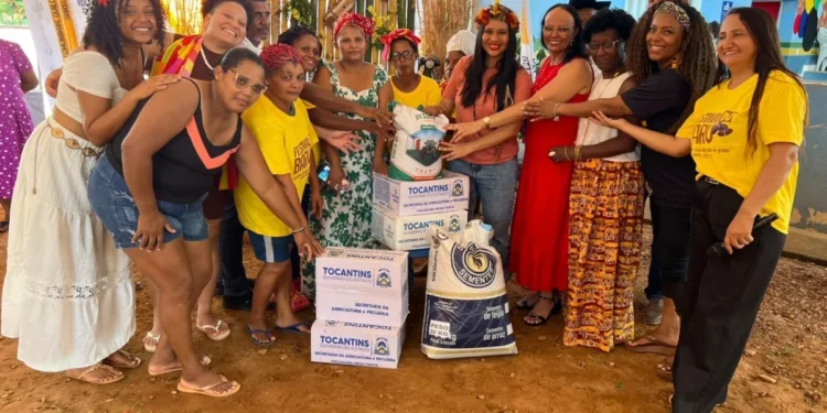 Governo do Tocantins entrega sementes do programa Mesa Farta aos agricultores da comunidade quilombola Barra de Aroeira_Foto Jerfeson Nascimento-Sepot
