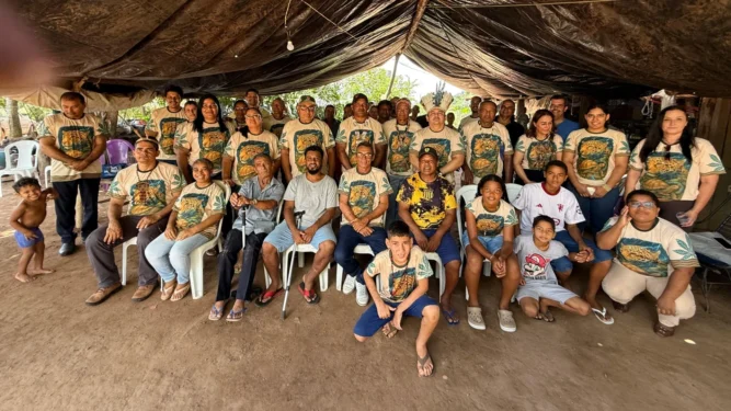 O Governo do Tocantins participou da celebração do povo Kanela do Tocantins em agradecimento pela conquista da demarcação da Reserva Indígena Crim Patehi - Foto: Cleide Veloso/Governo do Tocantins