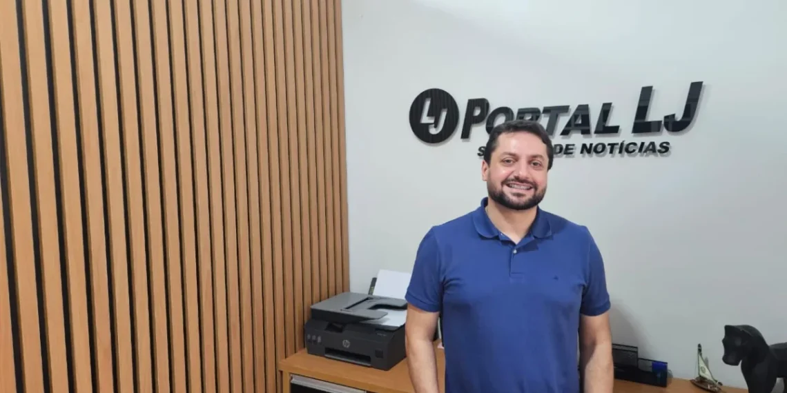 Vereador Vinicius Pires visita redação do Portal LJ Foto: Portal LJ