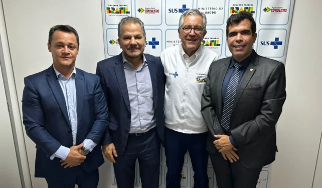 A audiência com o ministro Alexandre Padilha, ocorreu na quarta-feira, 10, em Brasília. Divulgação SES-TO