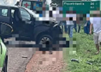 Acidente foi registrado neste sábado (29), na BR-153 — Foto: Instagram Formoso Alerta/Divulgação