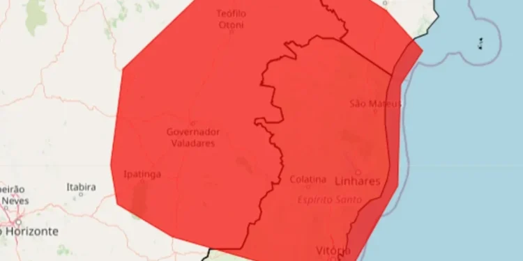 Foto: Reprodução/Inmet