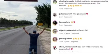 Wanderlei Barbosa publica agradecimento nas redes sociais — Foto: Reprodução/Instagram Wanderlei Barbosa