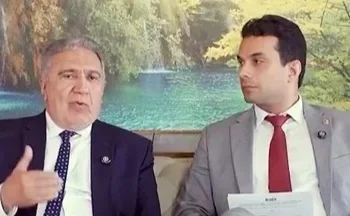 Vice-governador Laurez Moreira com o senador Irajá Silvestre (Foto: Reprodução/Instagram/Irajá)