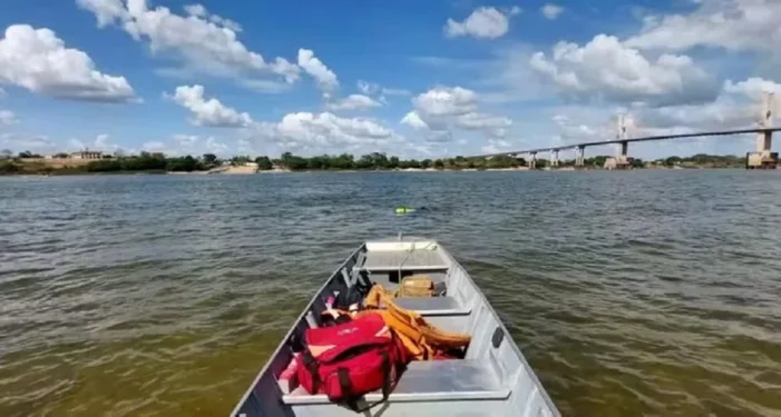 Trecho do Rio Tocantins no município de São Miguel (TO) — Foto: Divulgação/Bombeiros