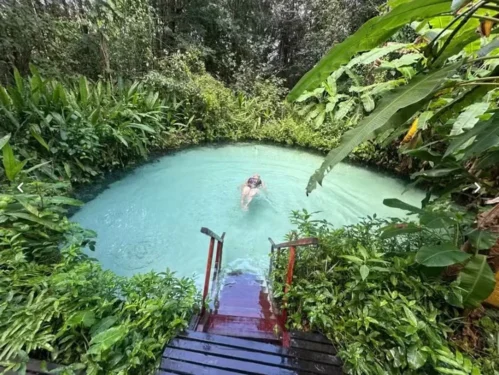 Fervedouro no Jalapão, região Leste do Tocantins — Foto: Vilma Nascimento/Arquivo Pessoal