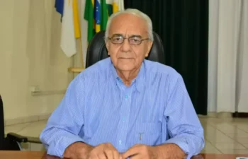 Moisés Avelino durante mandato como prefeito de Paraíso do Tocantins, em 2019 — Foto: Rogério Ramos/Prefeitura de Paraíso do Tocantins