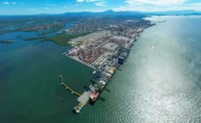 Terminal de Contêineres de Paranaguá (TCP) registrou recordes neste ano — Foto: TCP