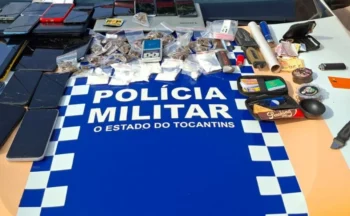 Material apreendido - Foto: Ascom PMTO