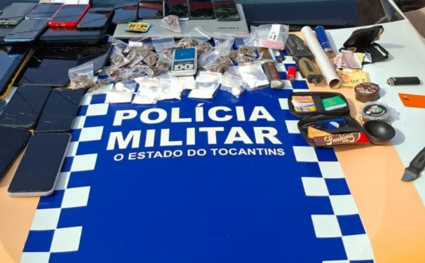 Material apreendido - Foto: Ascom PMTO