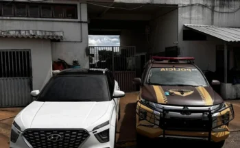 Veículo utilizado para o transporte das mercadorias. - Foto: Ascom 4ª BPM