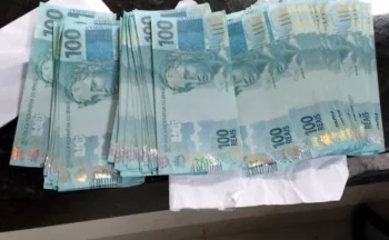 Notas apreendidas - Foto: Ascom PMTO