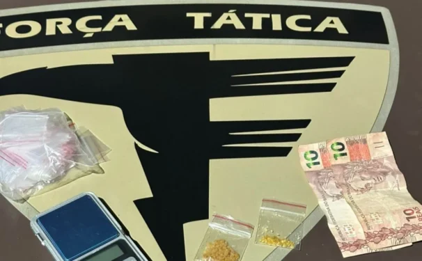 Parte do material apreendido. - Foto: Ascom 4ª BPM