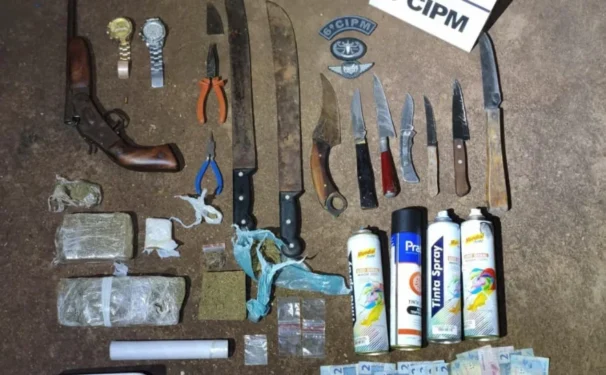 Ação teve como foco a repressão ao tráfico de drogas e a preservação da ordem pública no município - Foto: Ascom 6ª CIPM