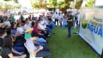 Governo do Tocantins celebrou a entrega da primeira etapa do Projeto Plantando Água que prevê a recuperação de 200 hectares de Áreas de Preservação Permanente (Crédito foto: Marcel de Paula/Governo do Tocantins)