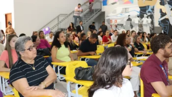 Servidores participam de ação voltada ao Janeiro Branco e Janeiro Roxo. Foto: Livya Maria/Governo do Tocantins